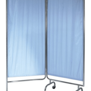 Paravent médical 2 panneaux bleu