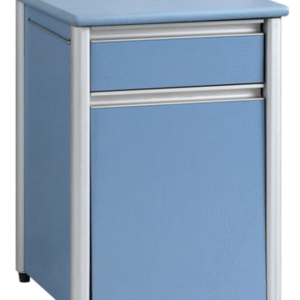 Table de chevet compacte aluminium