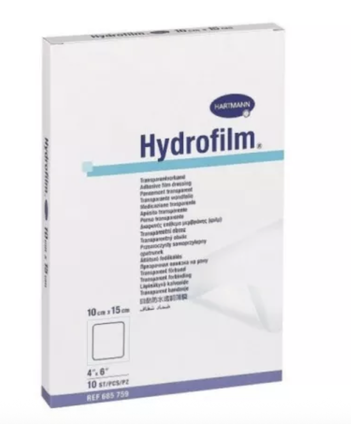Hartmann Hydrofilm – Pansement film transparent stérile 10×15 cm (10 unités)