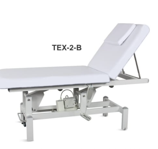 Table d’examen électrique TEX-2-B – Sellerie blanche